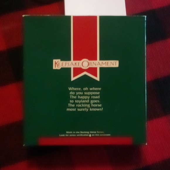 Rocking Horse 1989 Hallmark ornament new in box never displayed - Picture 6 of 6